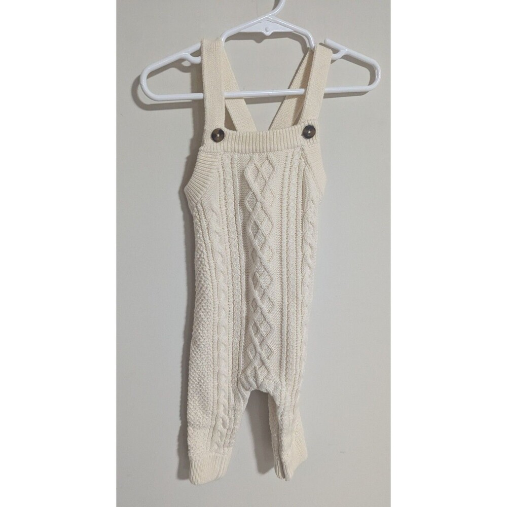 NWOT Hanna Andersson Sweater Overalls 100% Cotton size 12-18 Months
